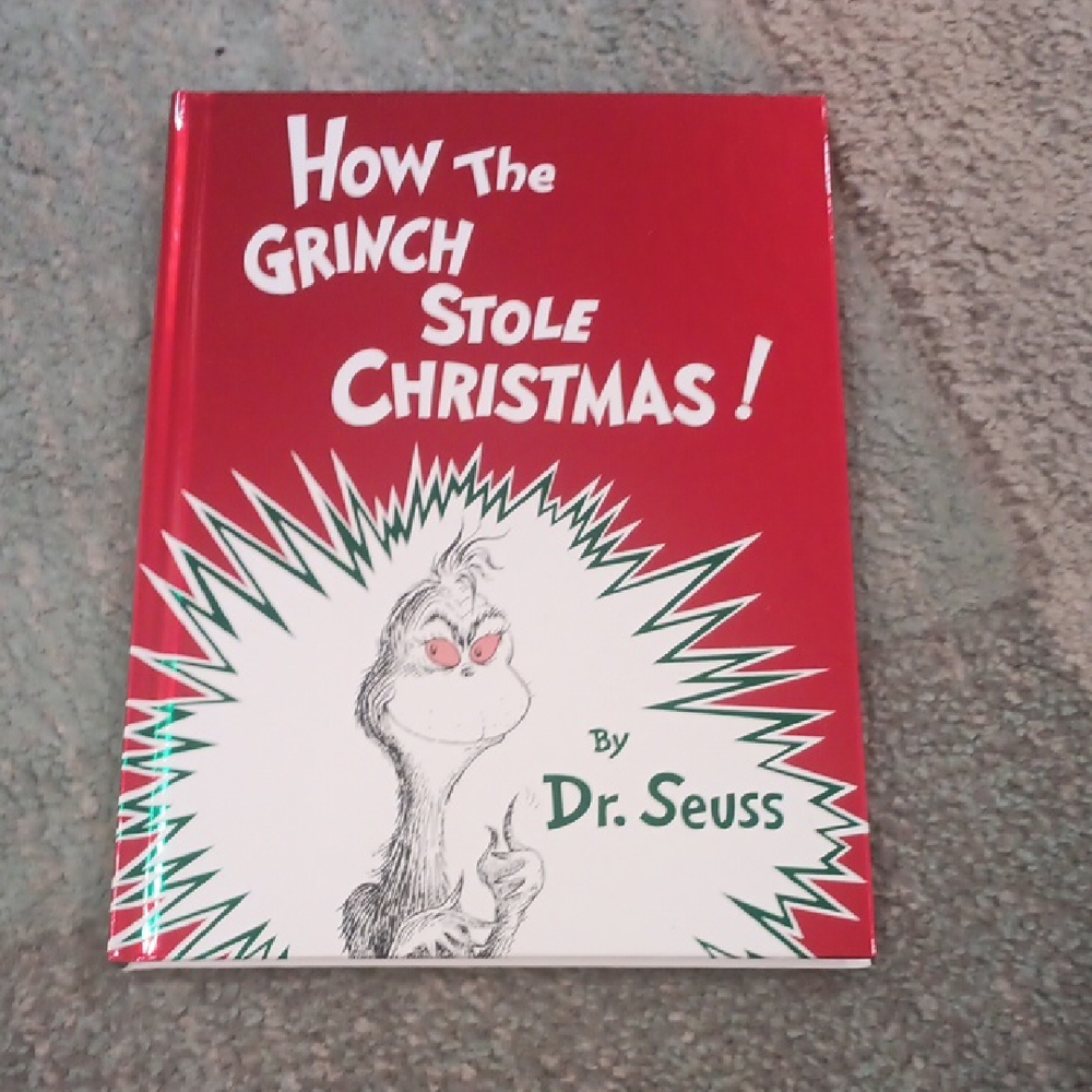 Dr. Seuss Red How The Grinch Stole Christmas Book